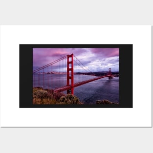 Golden Gate Sunset Posters and Art